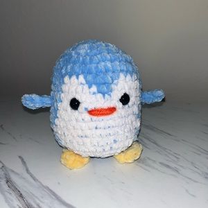 Blue Penguin Crochet Plushie